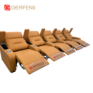 Sillas reclinables de energía eléctrica Vip lujosas personalizadas, asientos de cine en casa de 5 asientos para sala de estar en el hogar - Product Image 4