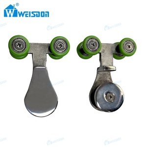 Weisdon nuovo prodotto in lega di alluminio casa <span class=keywords><strong>Hotel</strong></span> bagno incorniciato porta doccia in vetro temperato - Product Image 6