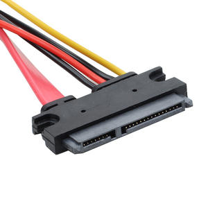 Alimentation pour ordinateur de bureau, adaptateur <span class=keywords><strong>IDE</strong></span> + SATA à 4 broches, câble d'alimentation/données tout-en-un en cuivre pour disque dur 7+15P - Product Image 1