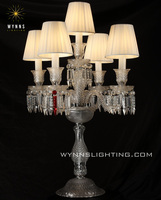 Lampe de table LED en cristal européen, style classique Zenith, lampe de bureau en verre, décoration moderne pour la maison, style lustre