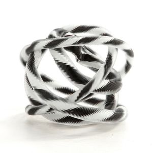 Decorazione per la Casa, Scultura in Vetro Artistico da 6 Pollici, Nodo Intrecciato Blu Scuro <span class=keywords><strong>e</strong></span> <span class=keywords><strong>Oro</strong></span>, Fermacarte in Vetro, Decorazione da Esposizione - Product Image 3