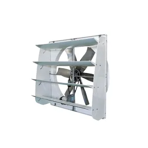 Ventilateurs électriques industriels fixés au mur de ventilation de ferme/serre/volaille avec l'obturateur automatique