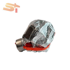 Masker Anti Visor tahan merah pernapasan Filter lensa kejahatan organik masker asap api pelindung untuk anak-anak dan dewasa - Product Image 1