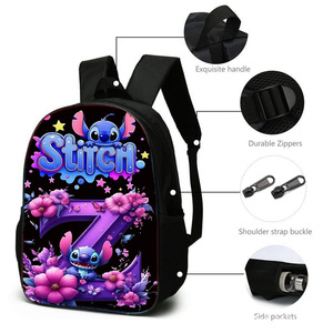 Customize Hot Sale Oxford Polyester Zipper Backpack Cartoon Printing 17Inch Portable Children School Bag - Product Image 6
