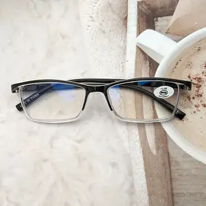 2024 Private Label Fashion Square Black Men Oem Anti Blue Light Blocking Glasses Computer Gaming Glasses