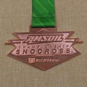 Médaille de championnat de cross-country AMSOIL City 3D Design personnalisé or brillant <span class=keywords><strong>argent</strong></span> bronze - Product Image 2