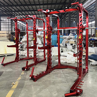 Estación de Dominadas Multigrip de Alta Resistencia Comercial, Jaula para Sentadillas, Equipo de Gimnasio para Entrenamiento de Fuerza en Centros de Fitness