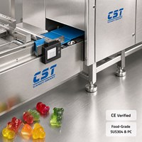 Ligne de production automatique CST pour la fabrication de bonbons gélifiés halal, de biscuits et de oursons gélifiés