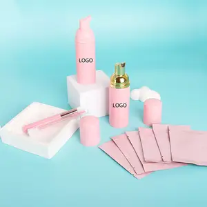 Nhãn Hiệu Riêng Lash Dầu Gội Kit Chai Màu Hồng Lash Bọt Sữa Rửa Rửa Lông Mi Mở Rộng Dầu Gội Tập Trung Lash Tắm