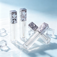 Contenant carré pour gloss à lèvres Jinze 5,5 ml, emballage vide pour gloss à lèvres liquide avec pinceau