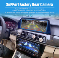 Autoradio Android 13 avec GPS, CarPlay sans fil intégré, écran tactile 12,3 pouces, affichage numérique et commande de climatisation pour BMW Série 5