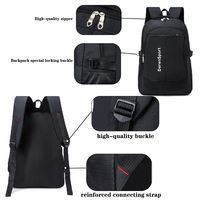 Sac à dos tendance multi-compartiments pour ordinateur portable et livres, antivol, en polyester imperméable, pour garçons, idéal pour le lycée