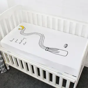 Bio 100% Baumwolle Soft Breath able Kinderzimmer Baby Bettwäsche Fitted Crib Sheet Design