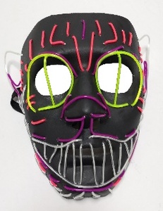 V for Vendetta Máscara atractiva fluorescente Máscara divertida para adultos y niños Máscara de fantasma de ansiedad social Máscara de terror Sombrero - Product Image 3