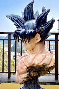 Statue buste <span class=keywords><strong>Dragon</strong></span> <span class=keywords><strong>Ball</strong></span> <span class=keywords><strong>Super</strong></span> Goku Ultra Instinct grandeur nature 1:1 en résine <span class=keywords><strong>et</strong></span> fibre de verre, figurine d'anime de collection, décoration - Product Image 2