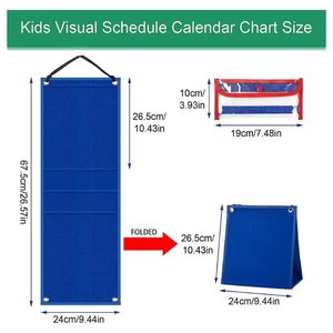 Tableau de planification visuelle pour enfants 2:1 : Calendrier quotidien, routine, planification des tâches, tableau d'apprentissage, cartes cognitives pour une meilleure organisation - Product Image 4