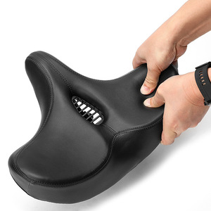 Cómodo sillín de bicicleta, cojín de asiento suave negro para bicicleta de montaña, equipo de ciclismo, Unisex, adultos, 1158 - Product Image 2