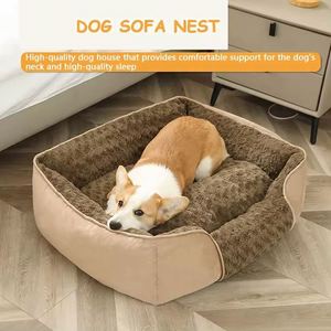 Coussin chauffant d'hiver pour animaux de compagnie, tapis doux en peluche personnalisé, lavable, pour chat et chien, échantillon gratuit - Product Image 2