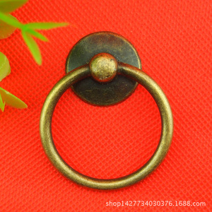 Furniture Handle Ring Zinc Alloy 25mm Diameter Drawer Cabinet Hardware Traditional Style Durable Design - Product Image 5