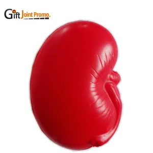 Bola de espuma a presión con forma de riñón, bola antiestrés para aliviar el estrés, personalizada, venta al por mayor
