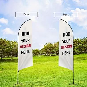 Bandera de Playa Promocional Publicitaria de Doble Cara con Logotipo Personalizado, Juego de Banderas con Base y Asta para Juegos y Ceremonias de Apertura - Product Image 5