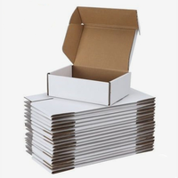 In Stock Wholesale Biodegradable 12*9*4inch Paper Boxes for Mailing Cheap White Corrugated Shipping Box for Small Business