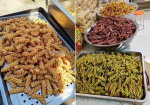 เครื่องทำขนมโดนัททอดแบบบิดเกลียว ผลิตได้ปริมาณมาก เครื่องแปรรูปอาหารสำหรับทำขนมขบเคี้ยว ขนมเพรทเซลกรอบหอม ขาย - Product Image 3