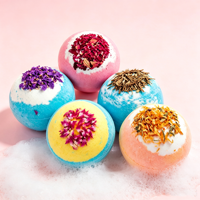 Bombes de bain effervescentes bio au sel gris de mer en vrac OEM 70g/110g – Aromathérapie Relaxante – Coffret Cadeau Personnalisé