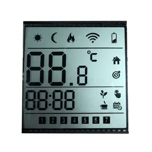 Hersteller Custom ized Tn Segment Lcd Oem Segment Display Benutzer definierte Tn Positive Liquid Crystal Display Monochrom LCD-Panel