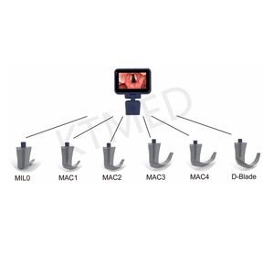 Veterinerlik KBB Video Laringoskop Yeniden Kullanılabilir Fiber Optik Bıçaklı Laringoskop Led Işıklı Tek Kullanımlık Laringoskop Çeşitleri - Product Image 2