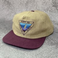 Casquette de baseball en chanvre RX Custom à 5 panneaux, couronne haute, broderie de lettres, visière violette contrastante, grand triangle, non structurée, pour sports de plein air
