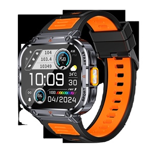Montre connectée pour homme NX23 2,0 pouces avec appels Bluetooth, musique, moniteur de fréquence cardiaque, moniteur de tension artérielle, étanche IP68, suivi du sommeil, assistant vocal IA - Product Image 4