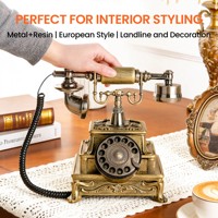 Téléphone antique style rétro grande capacité pour livre, 16 Go de mémoire, appareil à messages vocaux, location pour mariage, fête, événement
