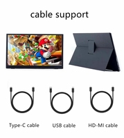 IPS Full HD 1080P FreeSync 100% SRGB USB C 13.3 pouces moniteurs portables pour ordinateur Portable PC Smartphone PS4 Xbox écran externe