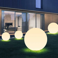 Lampe solaire de jardin IP68, boule lumineuse LED RGB flottante pour piscine, étanche, alimentée par batterie 6V DC, décoration pour jardins et piscines