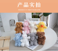 Porte-clés pendentif ours en peluche T2083, accessoires, jouets en peluche mignons, mini porte-clés en peluche en gros