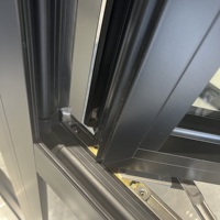 Australie Standard Simple Conception AS2047 Rupture Thermique Melbourne Aluminium Fenêtres À Battants Double Vitrage En Aluminium Fenêtre Pivotante