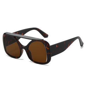 Y2Kパンクオーバーサイズシールドサングラス女性用<span class=keywords><strong>2026</strong></span>ダブルブリッジヴィンテージパイロットスタイルサングラスレディースイレギュラートレンディアイウェア - Product Image 6