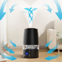 Humidificateur à brume fraîche d'humidistat de télécommande de produits d'appareils ménagers numériques avec la lumière de nuit de LED