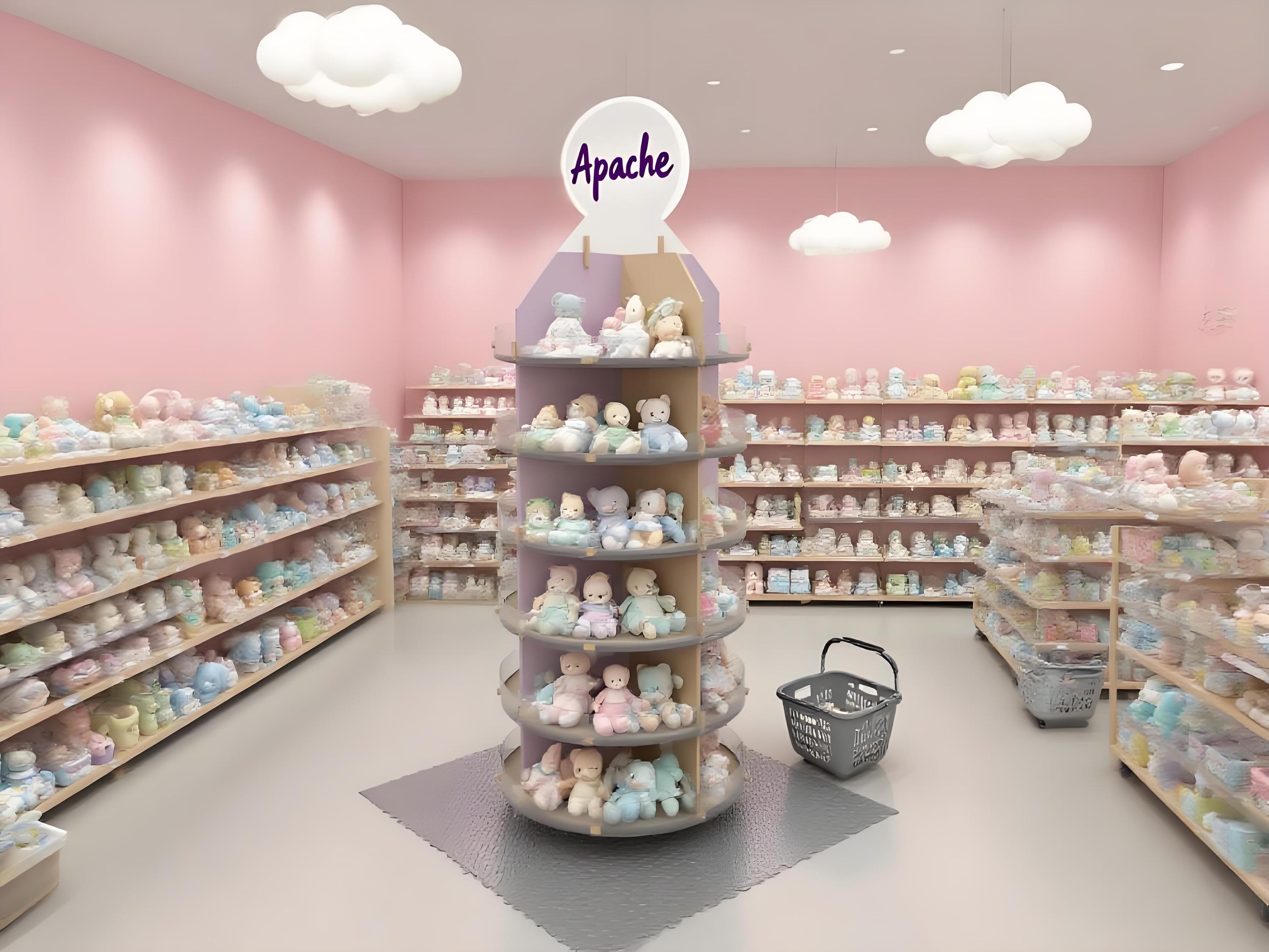 Apache Custom Wooden Toy Display Stand Display Rack for Supermarket & Retail Store & Toy Store — view 4