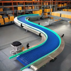Module Belt Conveyor High Efficiency Product Conveyor Food Beverage Industry Conveying Transfer Unit System