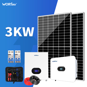 Best-seller usina 3000w fora grade energia solar sistema completo pacote <span class=keywords><strong>3kw</strong></span> para casa - Product Image 1