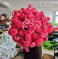 Bruilofttafeldecoratie Grote Roze Bloemenbal Roze Tafeldecoratie Bruiloft Roze Bloemenbal Tafeldecoratie in Bulk Roze Bloemen Tafeldecoraties