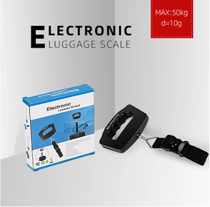 Balanza electrónica portátil de 110lb de doble unidad, construcción de acero, pantalla LED retroiluminada, LCD ABS de grado militar para control de equipaje OEM - Product Image 6