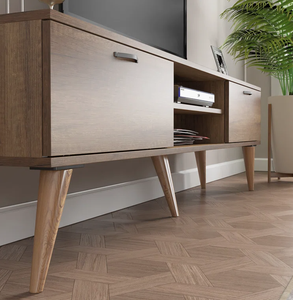 Meuble <span class=keywords><strong>TV</strong></span> en bois <span class=keywords><strong>YIFAN</strong></span>, noyer brun, support <span class=keywords><strong>TV</strong></span>, combinaison de support <span class=keywords><strong>TV</strong></span> en bois blanc - Product Image 6