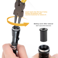 Outil de ramassage magnétique télescopique ONLYSTAR 3LED avec lumière 360° °   Lampe de travail flexible à double aimant extensible pour la réparation automobile