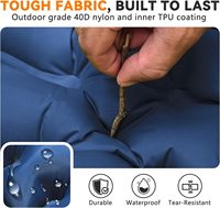 Matelas gonflable ultraléger Source Factory avec pompe intégrée |   Conception compacte en nylon imperméable de 5 pouces d'épaisseur pour