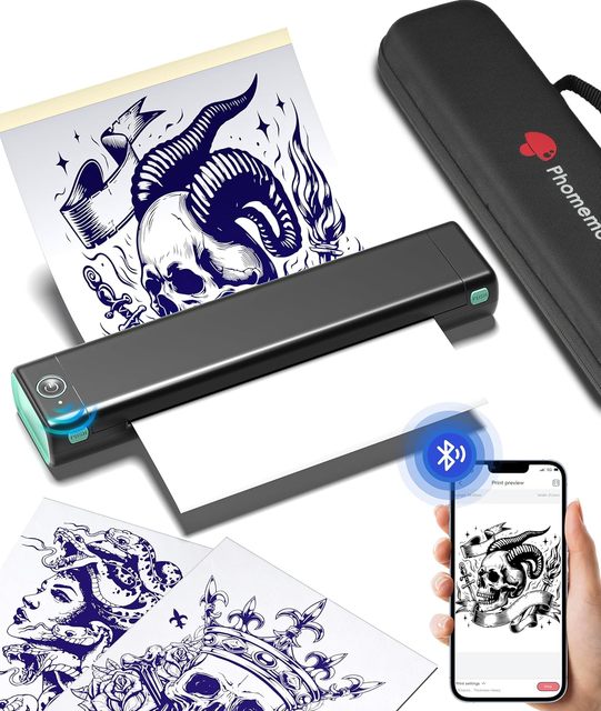 Phomemo M08F Hand Printer Portable Handheld A4 Printer Wireless Printer Support A4 Thermal Paper