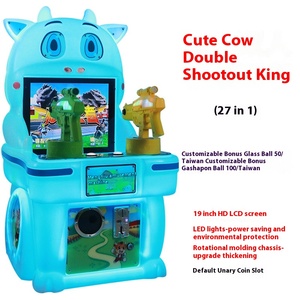 New Kidsren's Double Gun Battle King Arcade Moonlight Treasure <b>Box</b> Commercial Coin-Operated Amusement Machine Paipai <b>Music</b> Game - Product Image 6