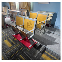 Ensemble chaise et bureau pliables, durables, modernes et écologiques pour étudiants, avec hauteur réglable, idéal pour salles de cours, auditoriums et hôtels